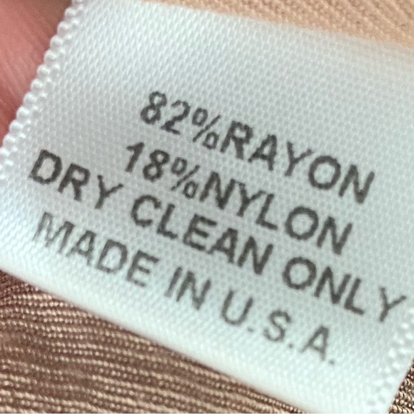 Glam split neck mocha 3/4 balloon sleeve casual dress high low hem size medium - Picture 10 of 10